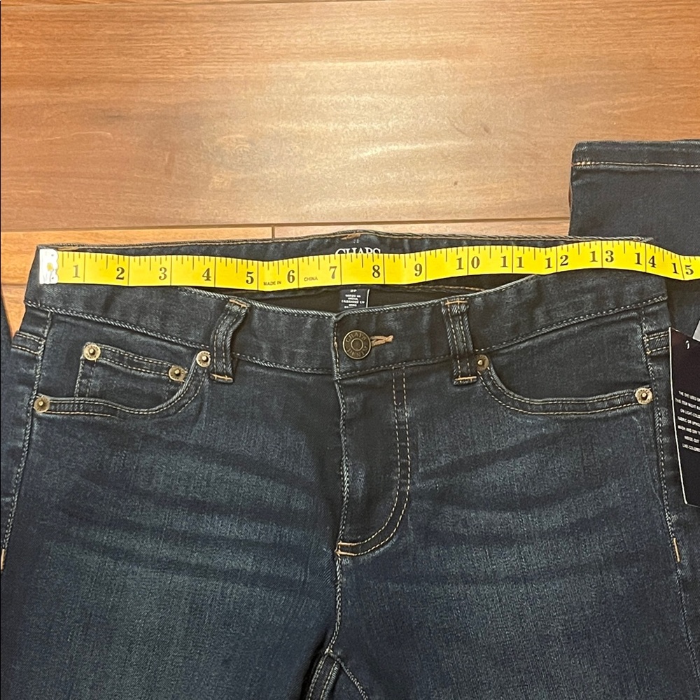 Chaps Women's Dark Blue Madden Straight Jeans Size 2P - Picture 7 of 10